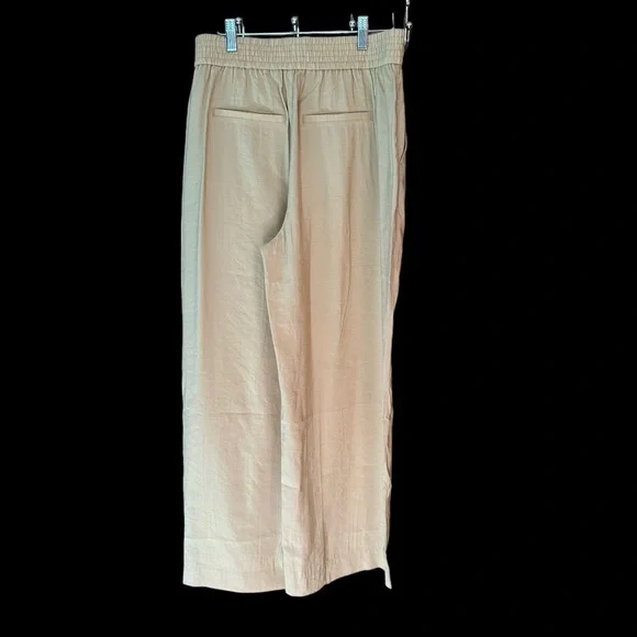 Madewell The Carley Wide Leg Pants in Softdrape Khakis Tan Medium NWT - Picture 6 of 11